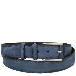 Elegant Nubuck Leather Belt 35mm Темно-синий TL142533