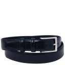Ceinture élégante en Cuir Brossé 35mm Bleu foncé TL142538