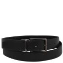 Cinturón Elegante Reversible de 35mm en Piel Lisa Negro TL142542