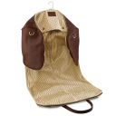 Antigua Travel Leather Duffle/Garment bag Dark Brown TL142341
