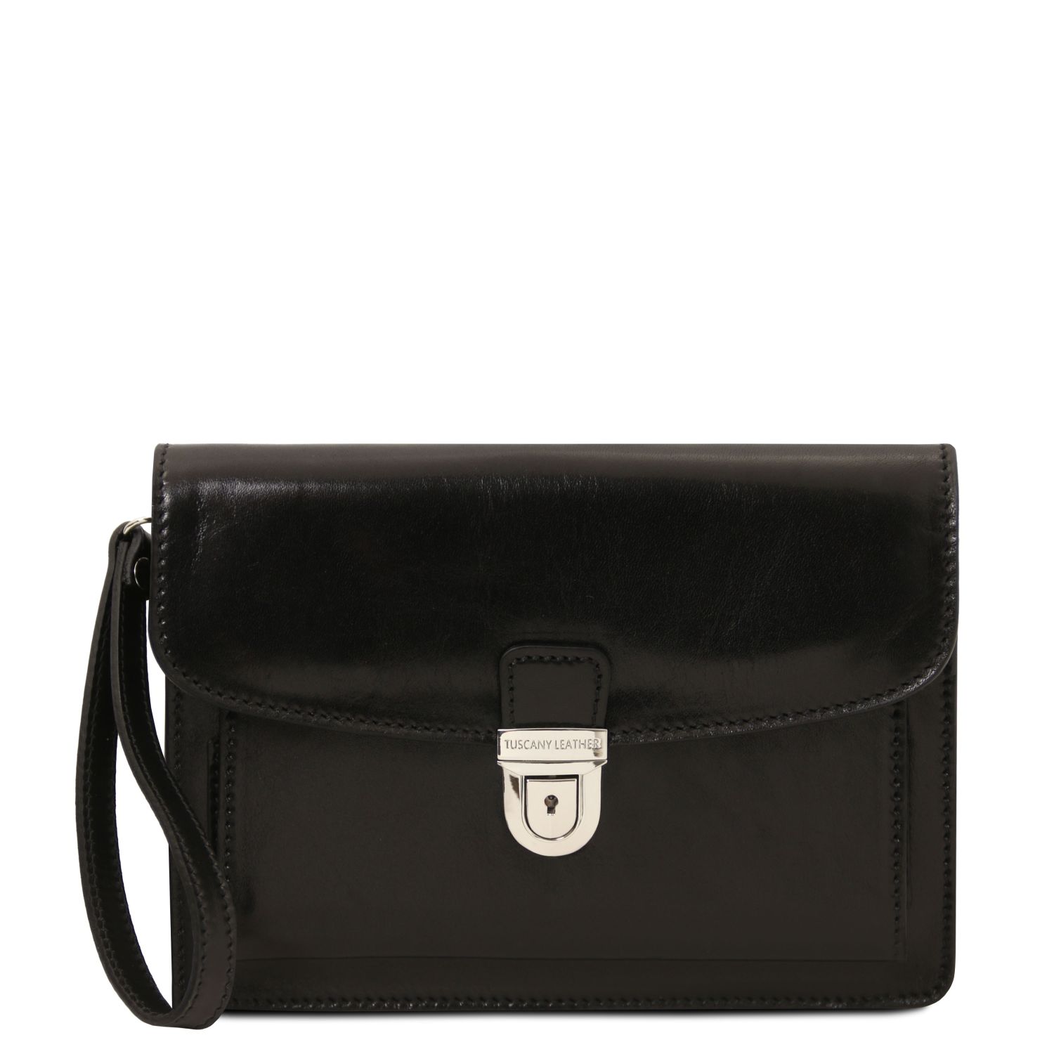 Borsello a mano in pelle Nero