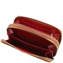 Mira Double zip Around Leather Wallet Cognac TL140809