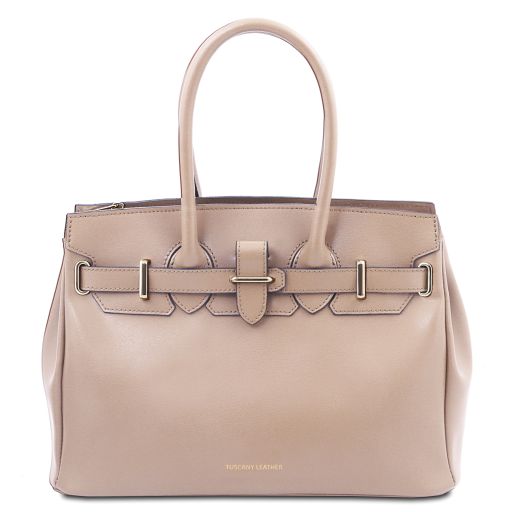 TL Bag Handtasche aus Leder Nude TL142174