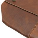 Lisbona Borsone da Viaggio in Pelle - Misura Grande Marrone TL40121