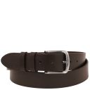 Handcrafted Leather Belt 40mm for Jeans Dark Brown TL142527