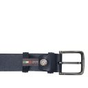 Classic Tuscan Padded Leather Belt 40mm Dark Blue TL142529