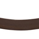 Cinturón Clásico de Piel Tubular de 35mm Marrón oscuro TL142530
