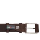 Elegant Nubuck Leather Belt 35mm Dark Brown TL142533