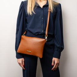 TL Bag Soft Leather Clutch Light Taupe TL142029