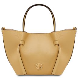 Legame Leather Handbag - Small Size Pastel yellow TL142482