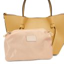 Legame Leather Handbag - Small Size Pastel yellow TL142482