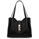Soave Soft Leather Handbag Black TL142583