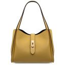 Soave Soft Leather Handbag Pastel yellow TL142583
