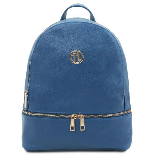 TL Bag Soft Leather Backpack Denim TL142280