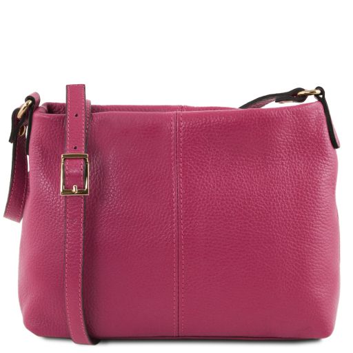 TL Bag Soft Leather Shoulder bag Fuchsia TL141720