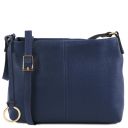 TL Bag Borsa a Tracolla in Pelle Morbida Blu scuro TL141720