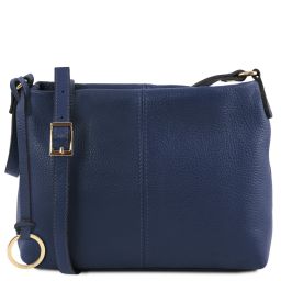 TL Bag Soft Leather Shoulder bag Dark Blue TL141720