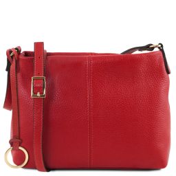 TL Bag Soft Leather Shoulder bag Lipstick Red TL141720