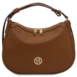 Hoblò Soft Leather Handbag Cognac TL142563