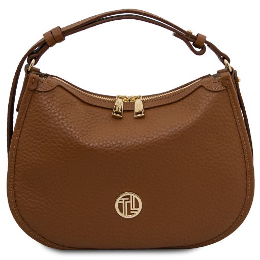 Hoblò Soft Leather Handbag Cognac TL142563