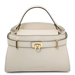 Maisy Leather Tote Beige TL142459