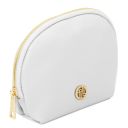 Vera Trousse in Pelle Morbida Bianco TL142438