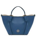 Legame Borsa Shopping in Pelle - Misura Grande Denim TL142481