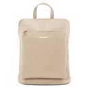 TL Bag Sac à dos Pour Femme en Cuir Souple Beige TL141682
