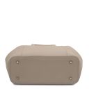 Tulipan Bolso Noche en Piel Marrón topo claro TL141727