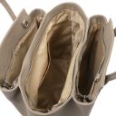 Tulipan Leather Handbag Light Taupe TL141727