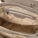 Tulipan Bolso Noche en Piel Marrón topo claro TL141727