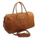 Lisbona Sac de Voyage en Cuir - Grand Modèle Naturel TL142557