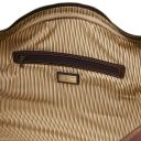 Lisbona Travel Leather Duffle bag - Large Size Dark Brown TL142557