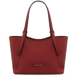 Libra Borsa a Spalla in Pelle Rosso TL142562