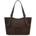 Libra Leather Shoulder bag Dark Brown TL142562
