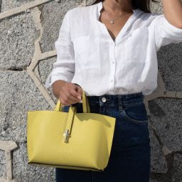 Agatha Sac Cabas en Cuir Apricot TL142456