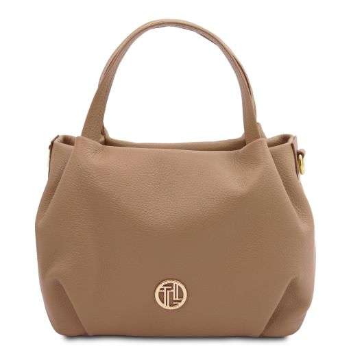 Nora Borsa a Mano in Pelle Morbida Caramello TL142372