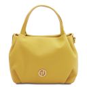 Nora Borsa a Mano in Pelle Morbida Giallo pastello TL142372
