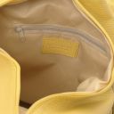 Shanghai Sac à dos en Cuir Souple Jaune pastel TL141881