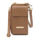 TL Bag Portefeuille/supporte Pour Téléphone en Cuir Avec Bandoulière Caramel TL142323