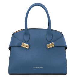 Coccola Borsa a Mano in Pelle Denim TL142421