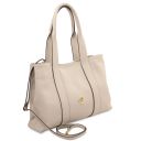 Callie Borsa a Spalla in Pelle Morbida Beige TL142415