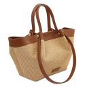 Soleil Bolso Shopping en Rafia Cognac TL142567