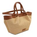 Soleil Raffia Shopping bag Cognac TL142567