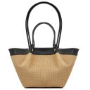 Soleil Bolso Shopping en Rafia Negro TL142567