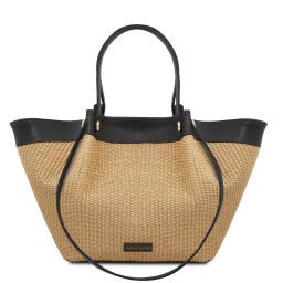 Soleil Raffia Shopping bag Черный TL142567