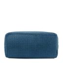 TL KeyLuck Borsa Shopping in Pelle Stampa Intrecciata Denim TL141573