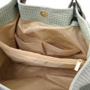 TL KeyLuck Sac Shopping en Cuir Imprimé Tressé Vert Menthe TL141573