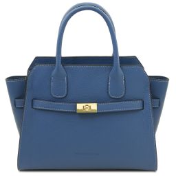 Origami Leather Tote Denim TL142507
