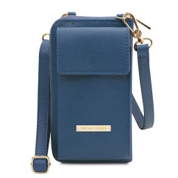 TL Bag Leather Wallet/phone Holder With Strap Denim TL142323